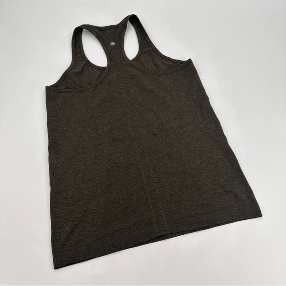 Lululemon Dark Green Swiftly Tank Top Size 10 - Picture 2 of 3